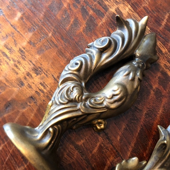 Mid Century Modern Rooster Chalk Figures In Bronze Color - Picture 13 of 14